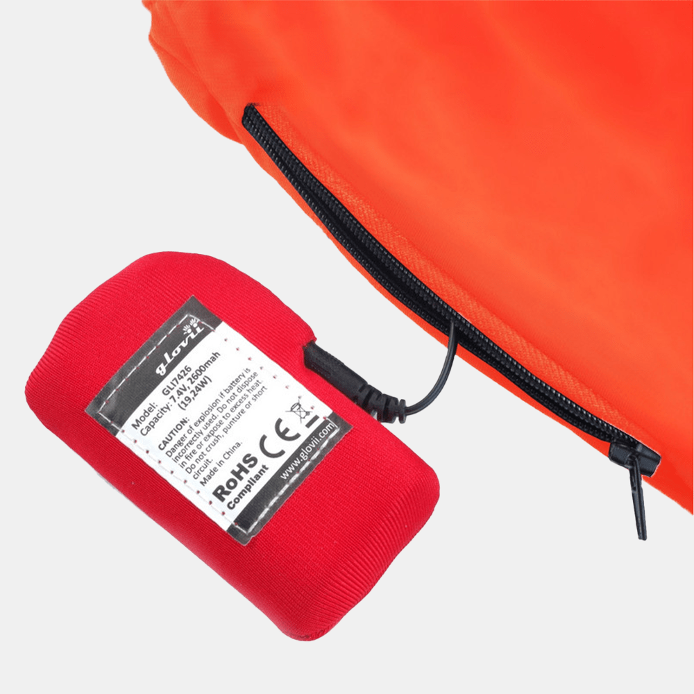 Glovii - Värmeunderställsbyxor Orange-Röd, , från Glovii, hos Heat North