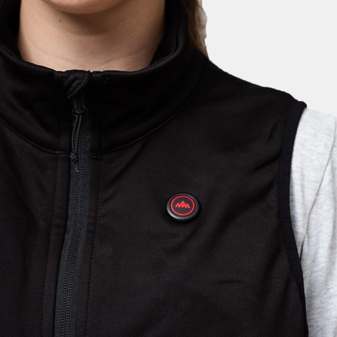 HeatX - Lämmitettävä liivi Fleece Naisten – Musta